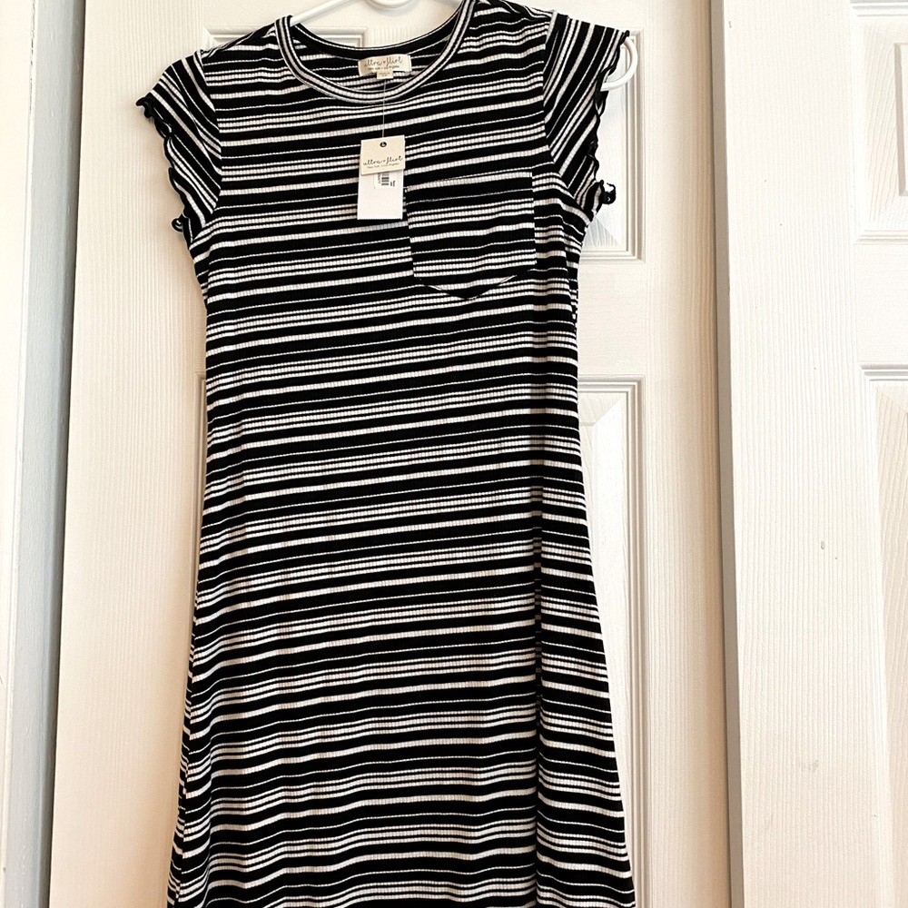 Striped Juniors Casual Dress